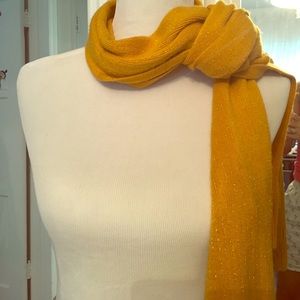 Mustard and gold scarf