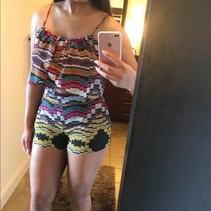 BeBe multi-colored romper