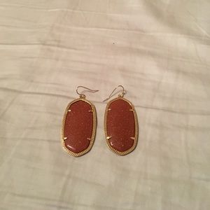 Kendra Scott Danielle earrings in orange goldstone