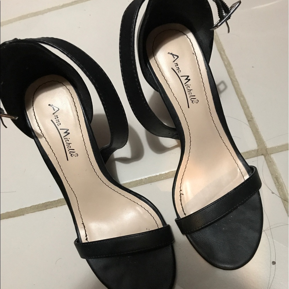 Black strap Heel