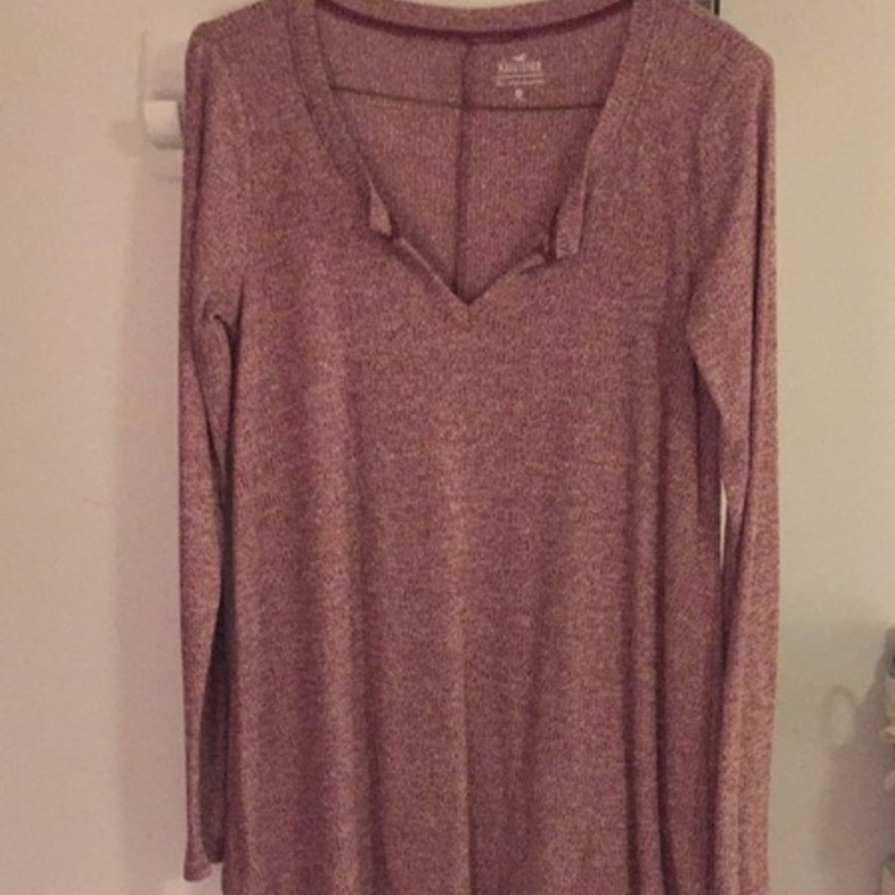 dusty rose sweater