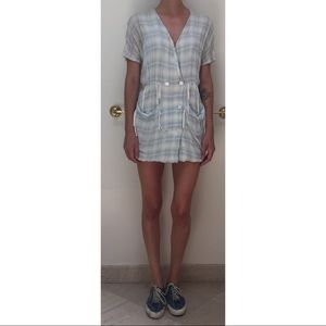 3.1 Phillip Lim Blue & White Dropped Sleeve Dress