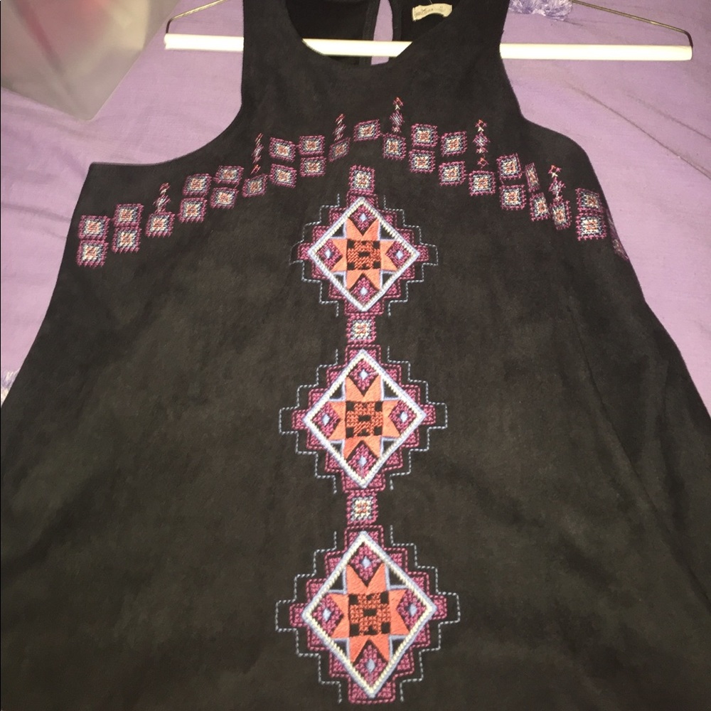 Hollister suede tank top