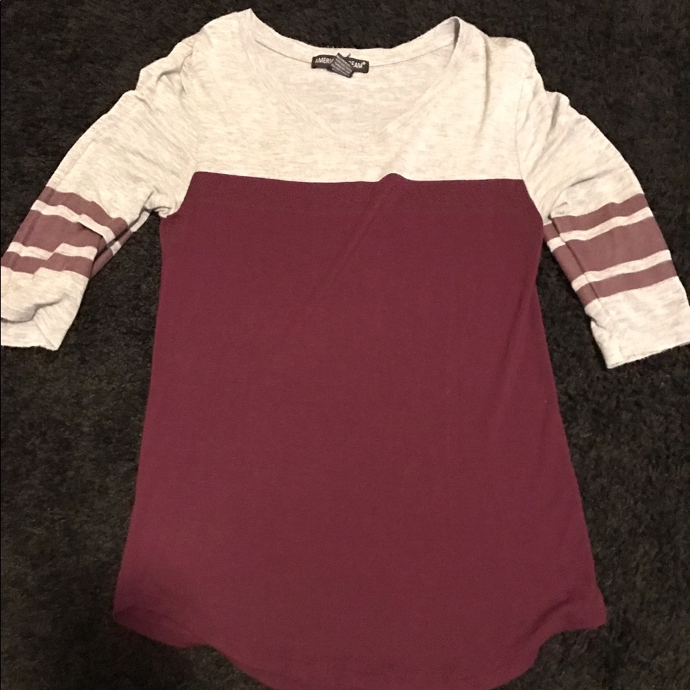 Baseball cut shirt