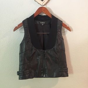 Bebe faux leather vest