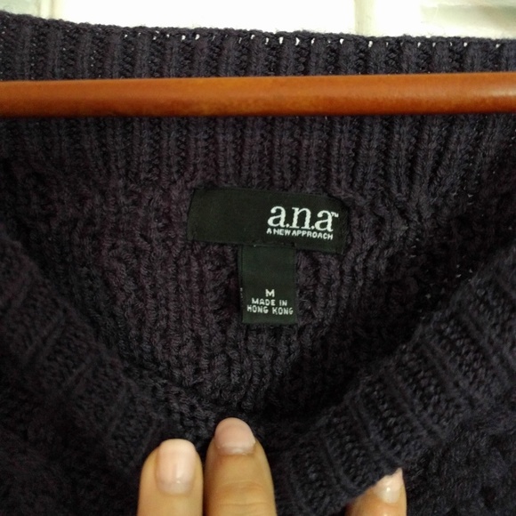 Plum colored a.n.a sweater. - Picture 2 of 3