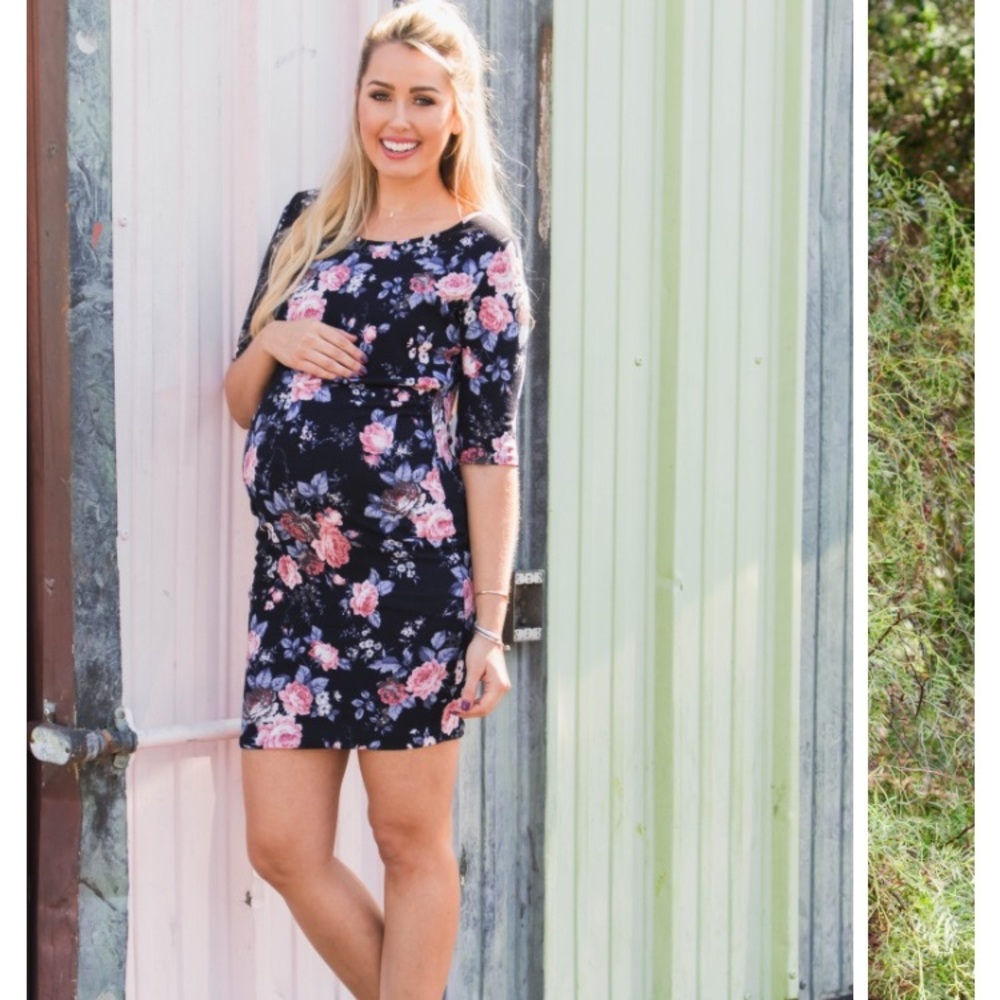 PinkBlush Maternity Fitted dress- size M