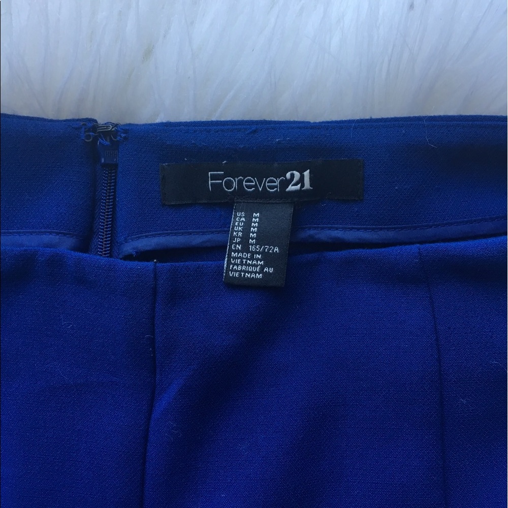 Blue High Waisted Shorts - Picture 3 of 4
