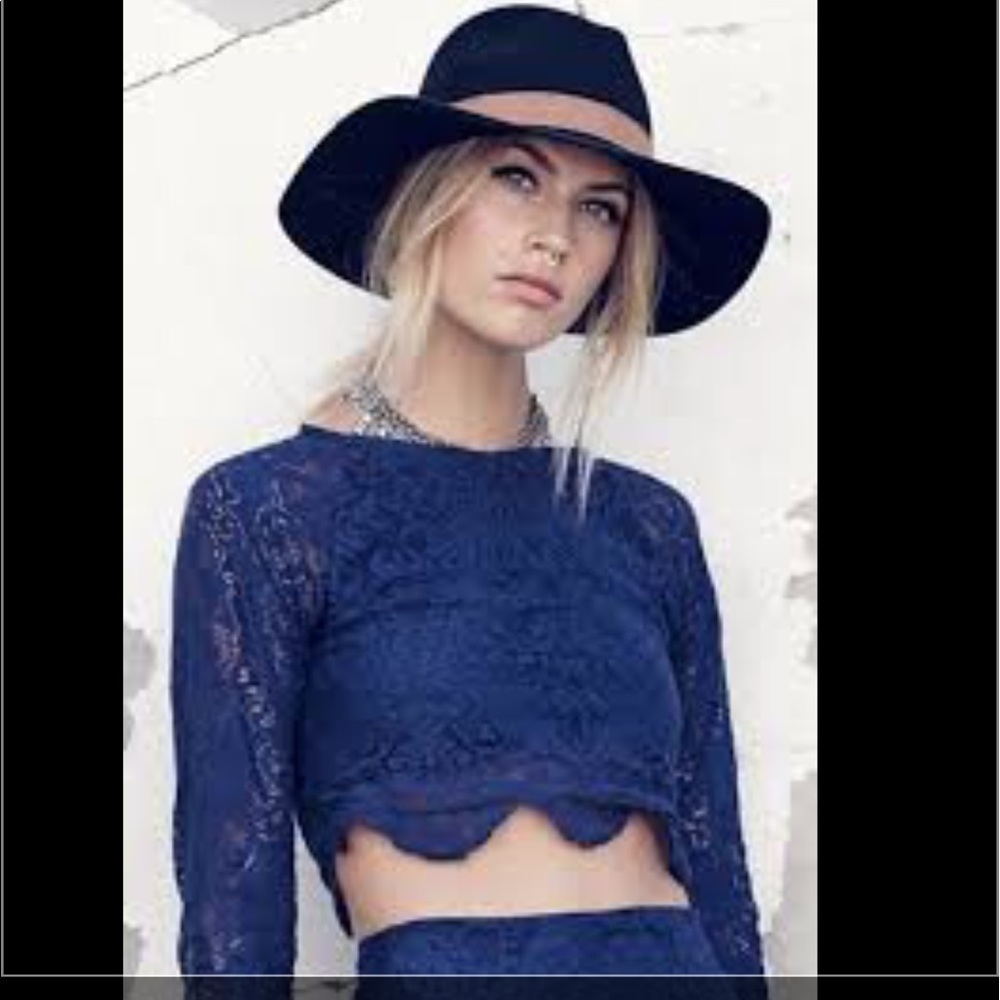 For Love & Lemons Midnight Crop Top