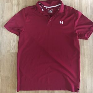 Under Armour red polo