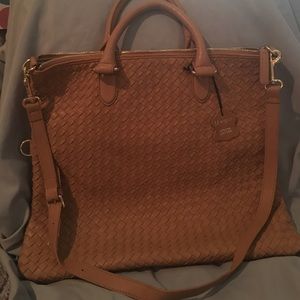 NWT NATURAL COLOR WOVEN MESSENGER