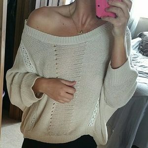 Miss Me Over the Shoulder Sweater
