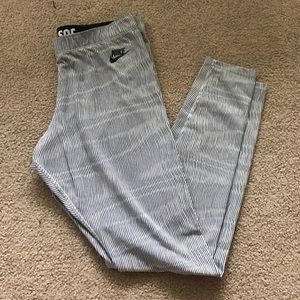 Nike Black and Grey Leggings