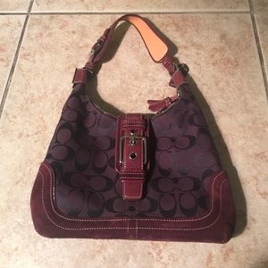 Like new purple authentic Coach purse