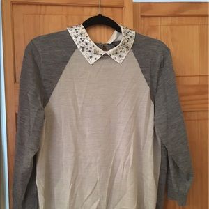 Light grey sweater - softer grey back
