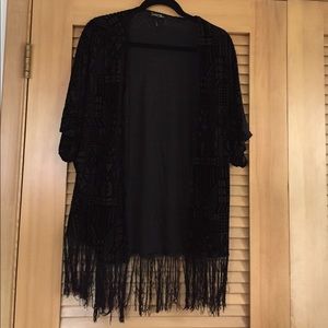 Velvet Thorn Sheer Velvet Kimono