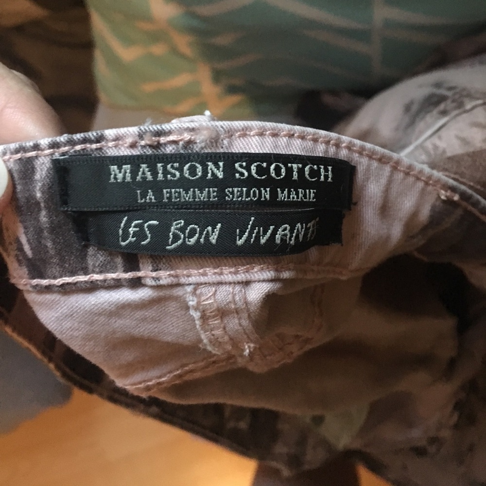 Inside tags of Scotch & Soda jeans