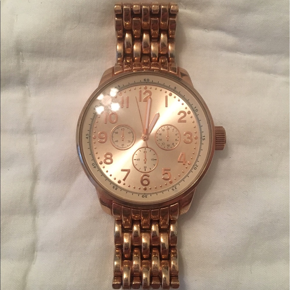 Rose gold watch