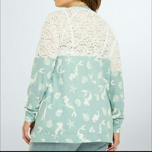 Little Mermaid Cardigan Torrid Hot Topic 3X 3XL - Picture 2 of 4