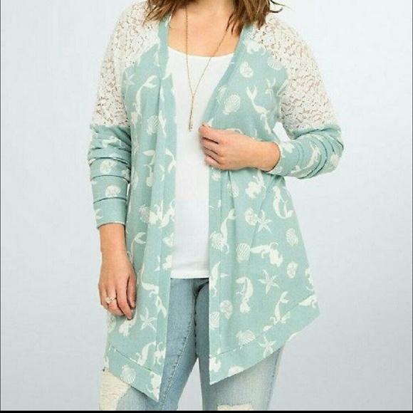 Little Mermaid Cardigan Torrid Hot Topic 3X 3XL - Picture 4 of 4