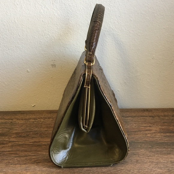 Andrew Geller Vintage Alligator Satchel Handbag - Picture 3 of 7