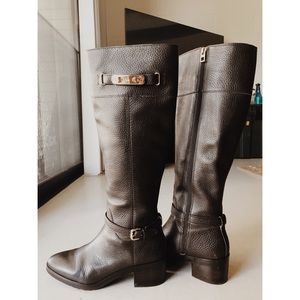 Coach Sullivan Calf riding Boots 7 brown