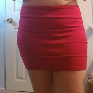 Red Mini Skirt