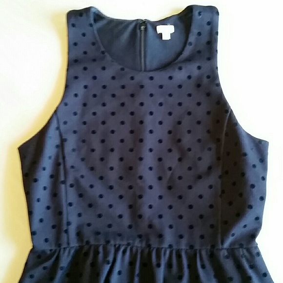 J. Crew Factory Dresses & Skirts - J. Crew Black Ponte Polka Dot Dress size S