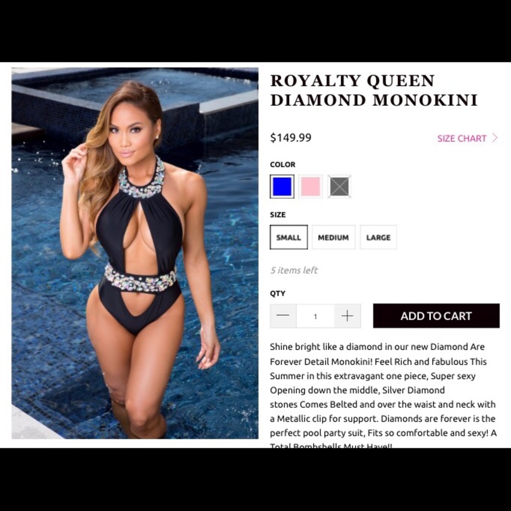 Black monokini