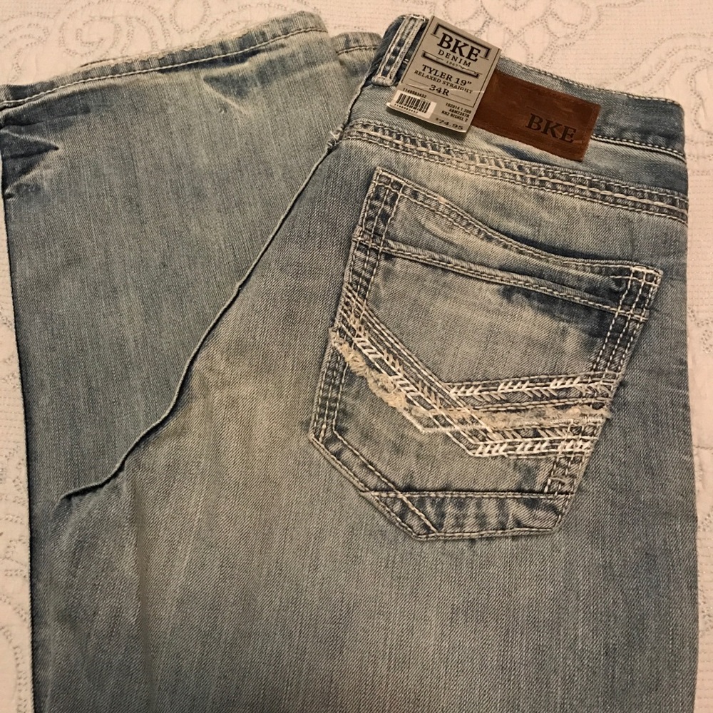BKE- Men's - Tyler Straight - Light Wash