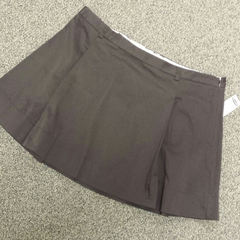 New Brown Pleated Old Navy Mini Tennis Skirt
