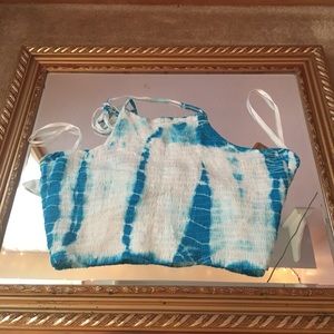 Tie-dye swimsuit cover-up
