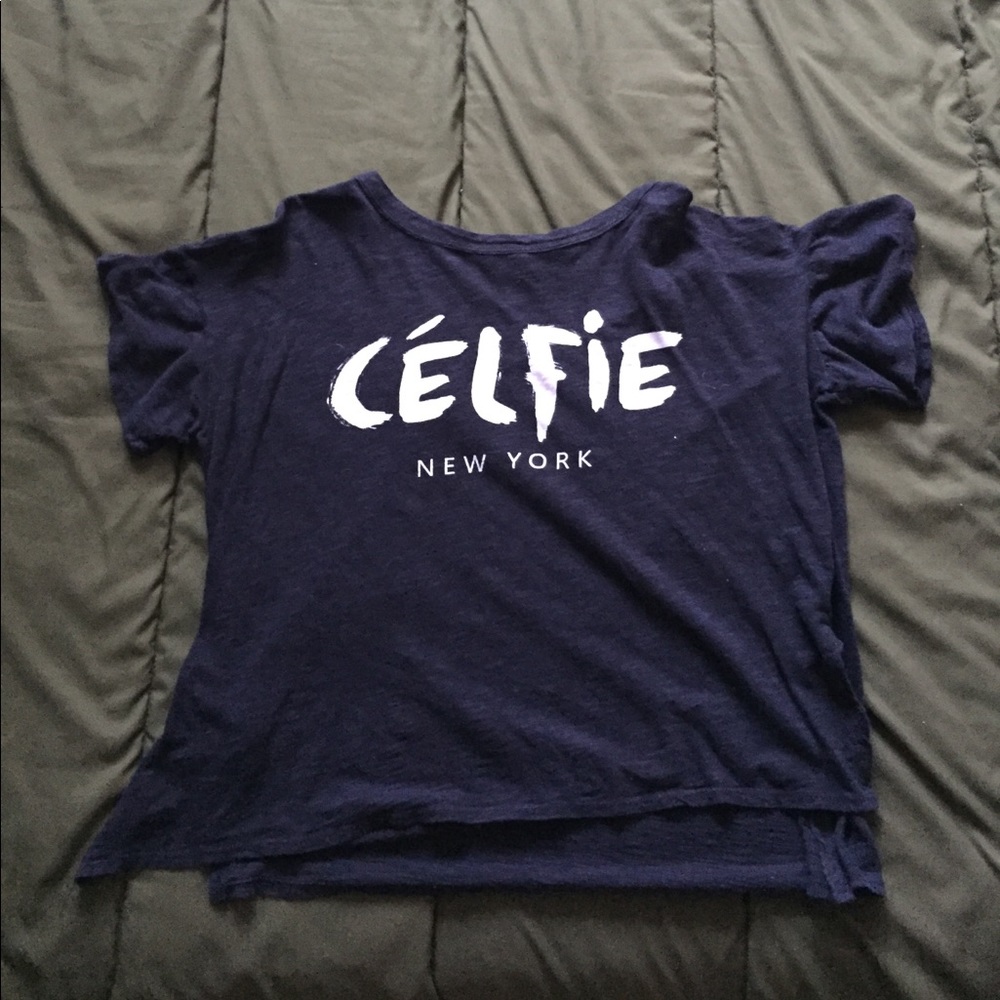 Black "Celfie" Tee