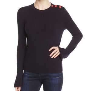 Tory burch merino wool crew neck sweater. S