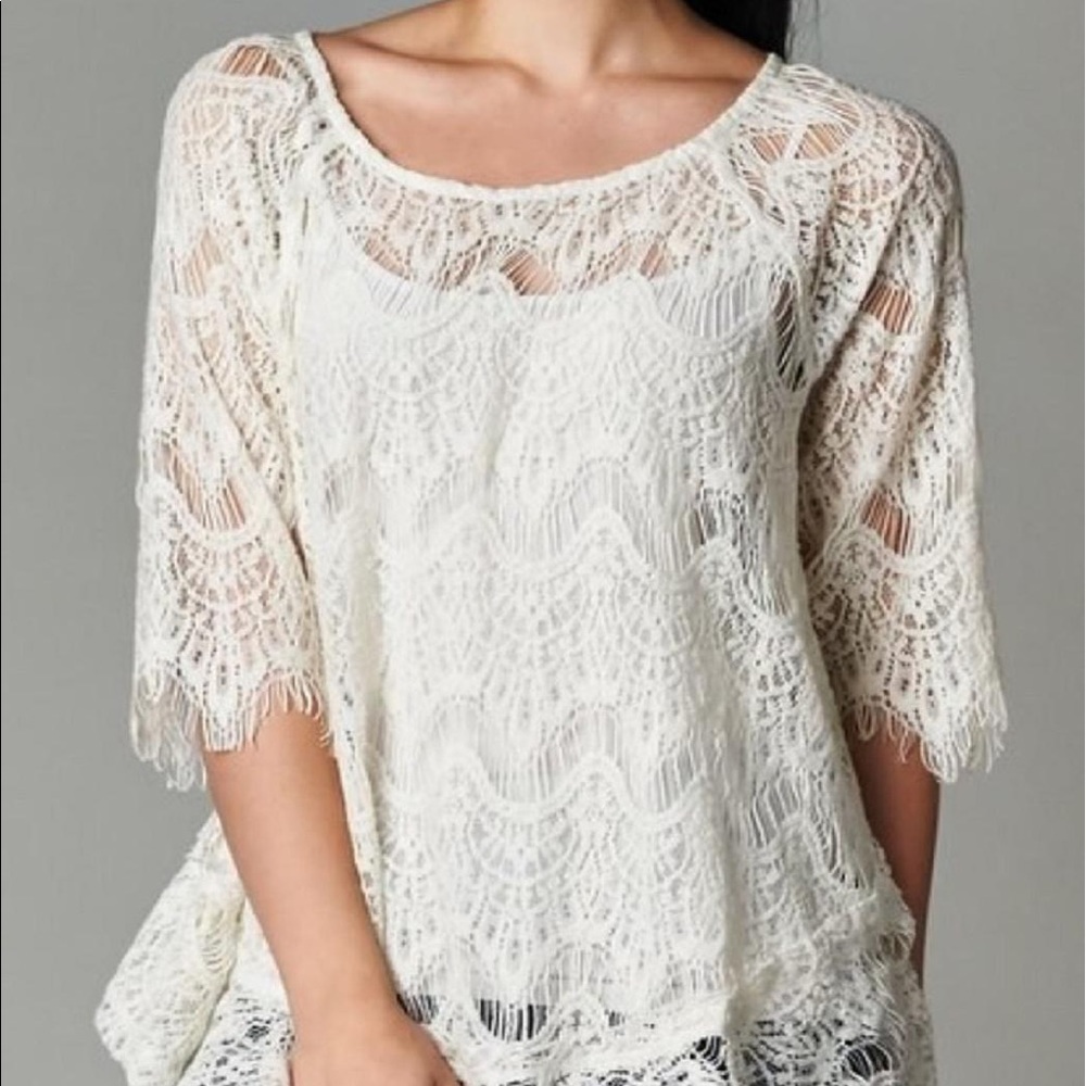 Brand New White Lace Top