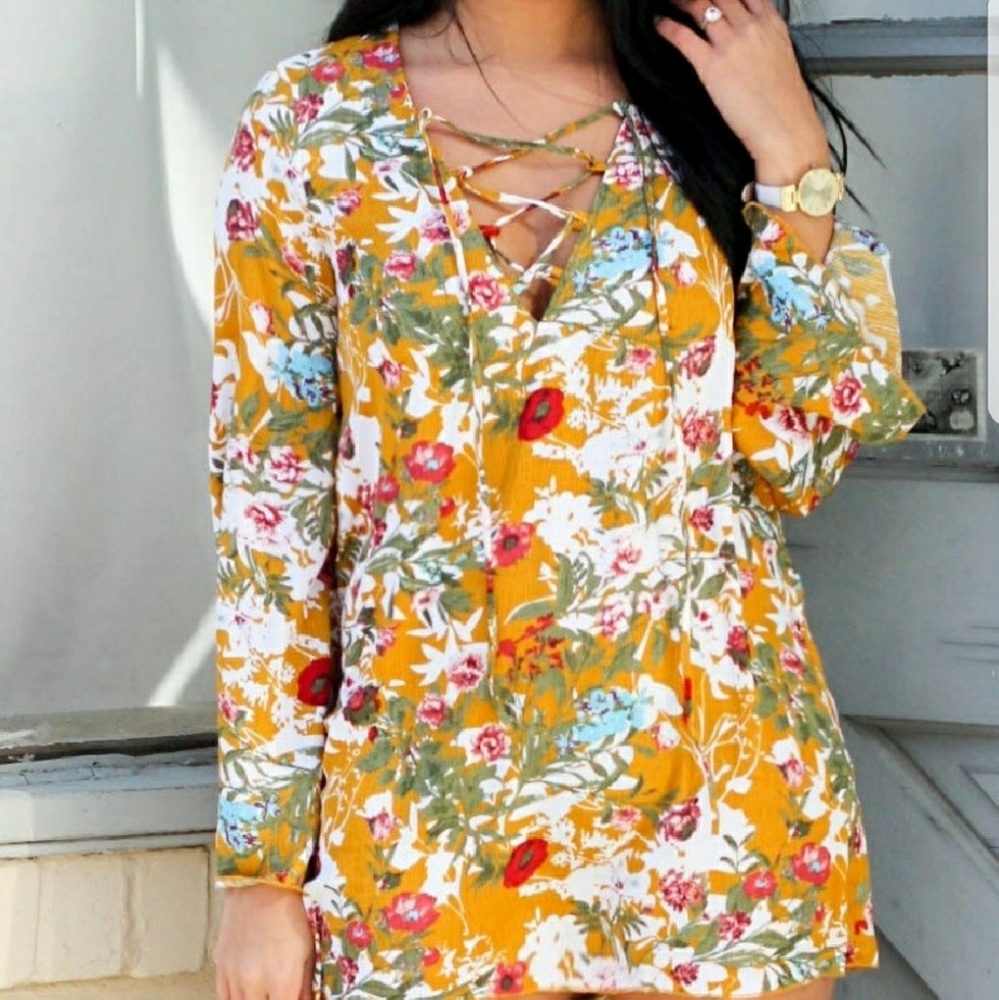 Floral Mini Dress - Picture 2 of 2