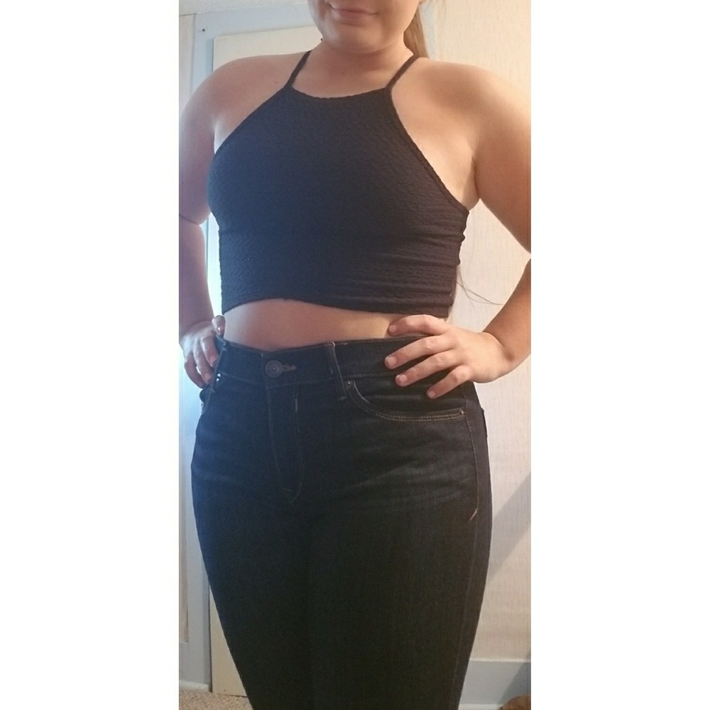 Black Crop Top
