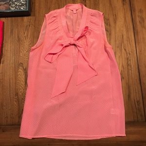 Lilly Pulitzer Pink & White Stripped Tank Top