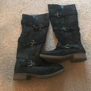 Black Suede Boots