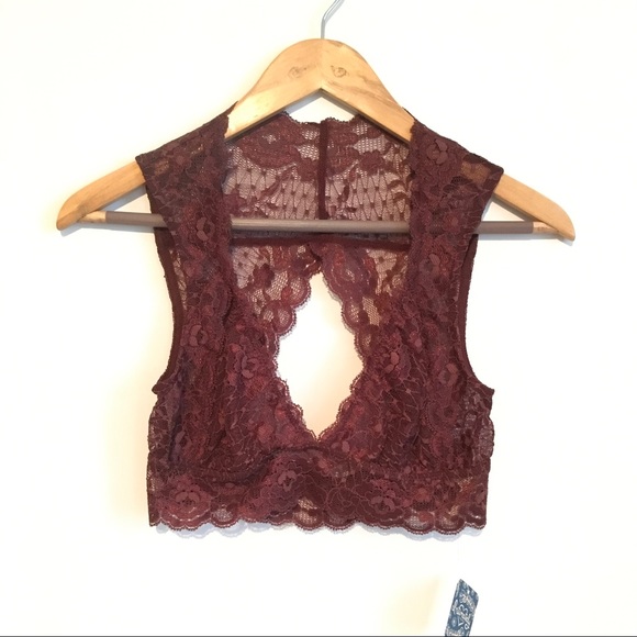 LAST ONE* Free People Lace Cropped Bralette - Picture 2 of 3