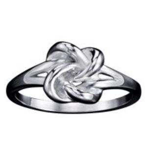 Sterling silver knot ring