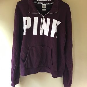 Maroon half zip