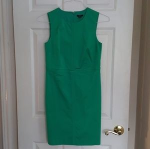 Ann Taylor kelly green sheath dress