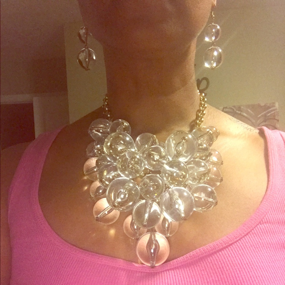Gold & Clear Ball Jewelry