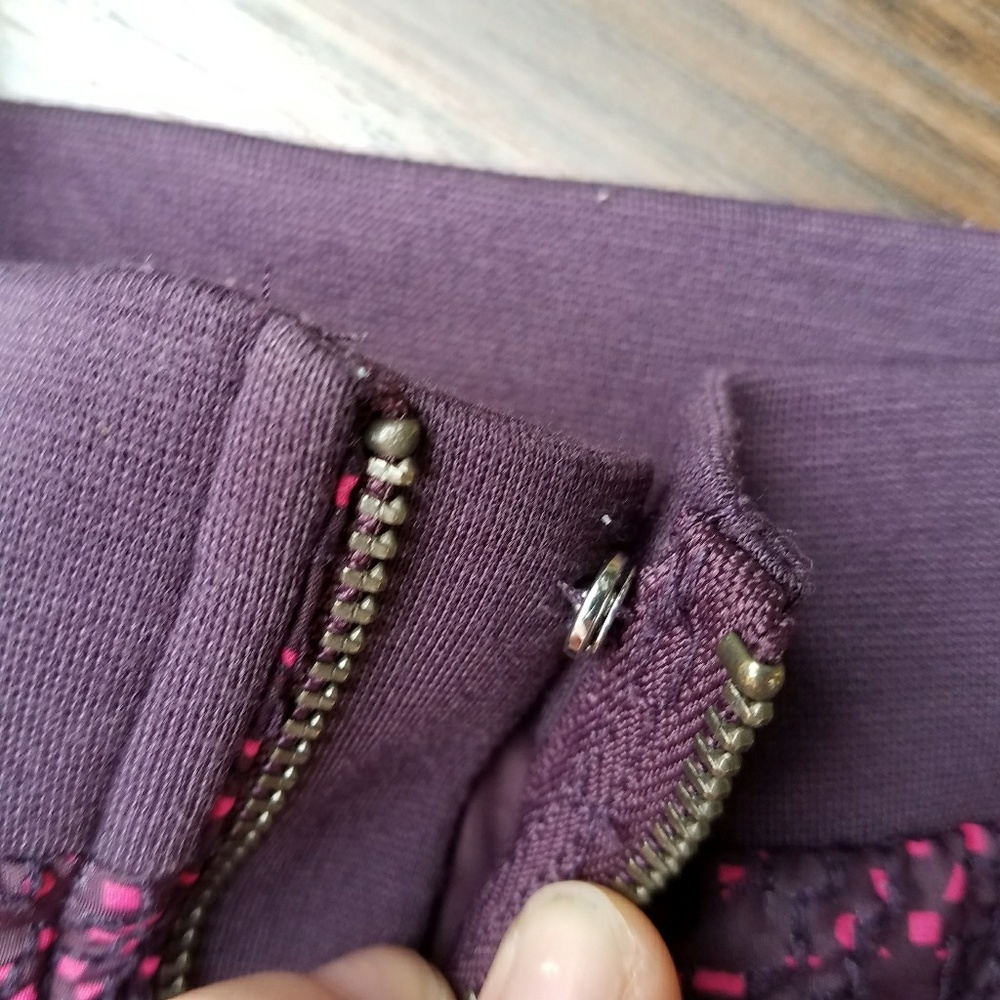 High Waisted Mini Skirt - Pink Pattern - Picture 5 of 8