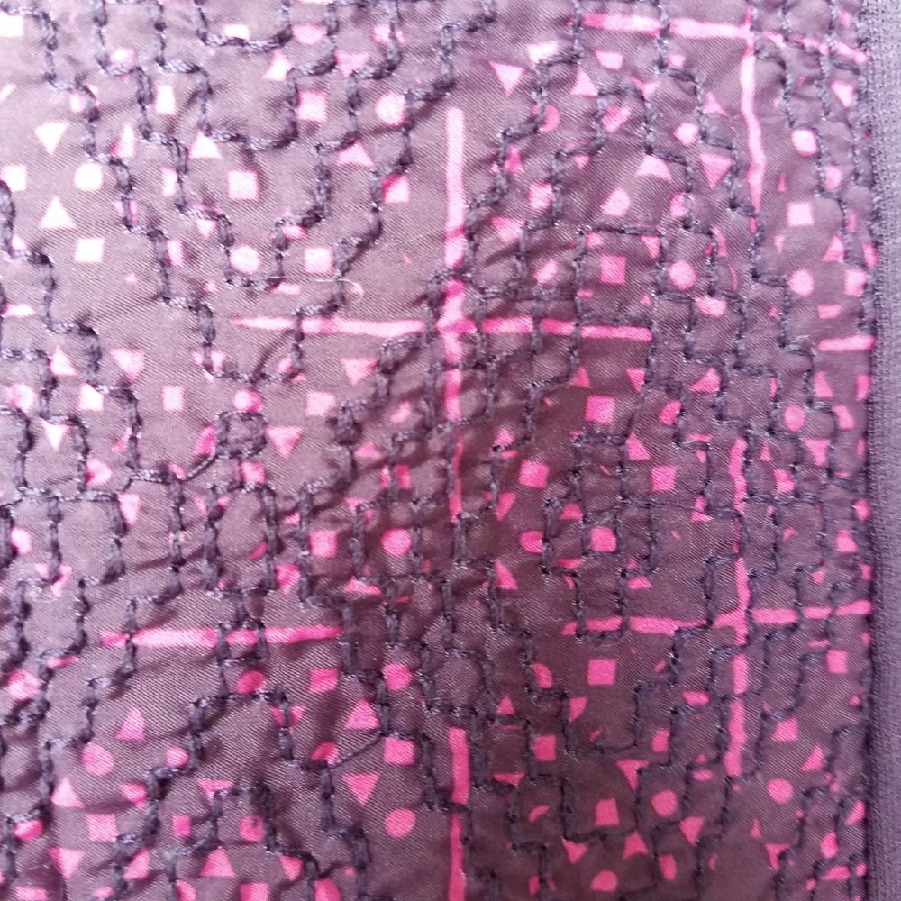 High Waisted Mini Skirt - Pink Pattern - Picture 7 of 8