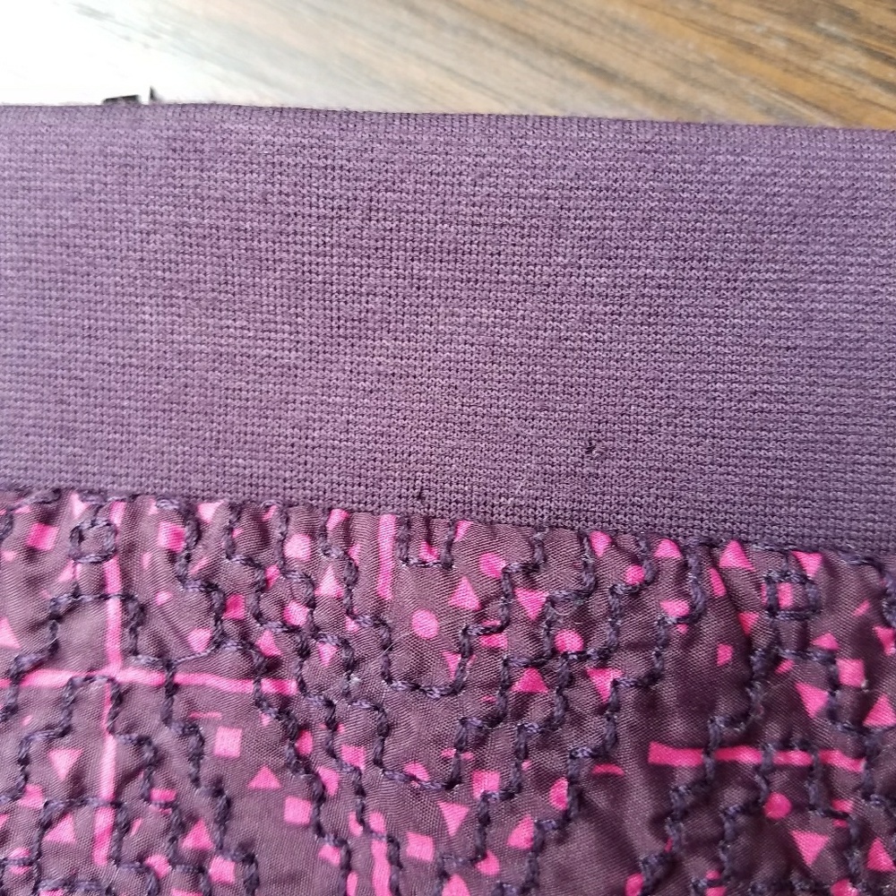 High Waisted Mini Skirt - Pink Pattern - Picture 8 of 8