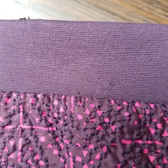 High Waisted Mini Skirt - Pink Pattern - Picture 8 of 8