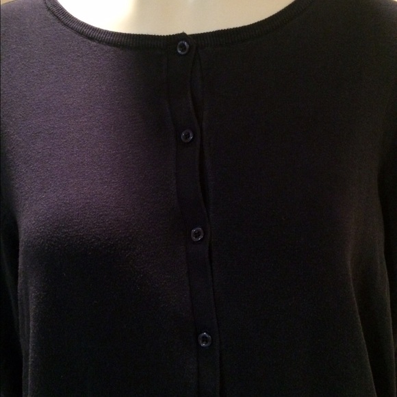 August Silk Woman 1X Blue Button up Cardigan - Picture 3 of 4