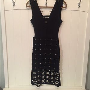 Bebe Sia Cage Skirt Dress